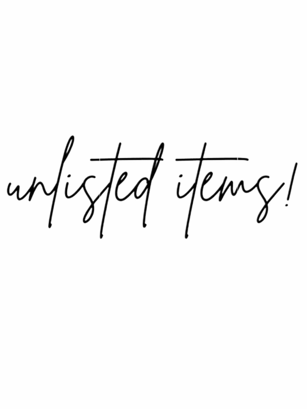 EVEN #’s Unlisted Items! Congratulations on your purchase 🎉 Thank you 🫶🏾